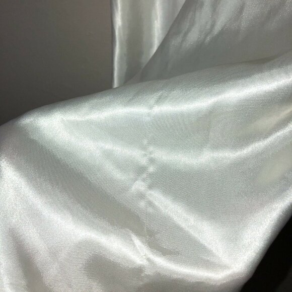 VICTORIA’S SECRET Ivory Satin Embroidered Lace Baby Doll Slip Y2K Sz M - Picture 9 of 13